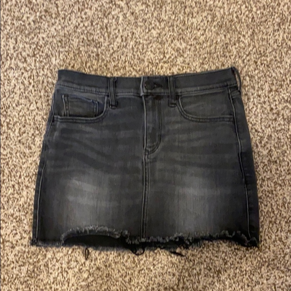 Black jean skirt